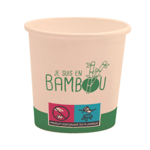 Gobelet Bio "Je Suis en Bambou" - 10 cl - Lot de 300