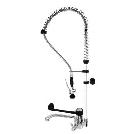 Robinet Monotrou avec Douchette et Levier Noir FourniResto - 1 Robinet Monotrou avec Douchette et Levier Noir FourniResto - 1