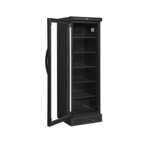 Armoire Réfrigérée à Boissons Noir - Porte Vitrée à Côté Gauche  - 347 L