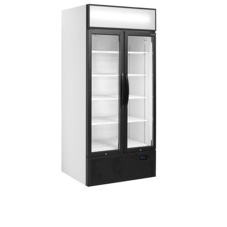 Armoire Réfrigérée 2 Portes Vitrées Blanc - 535 L