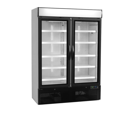 Armoire Réfrigérée 2 Portes Vitrées Blanc - 1079 L