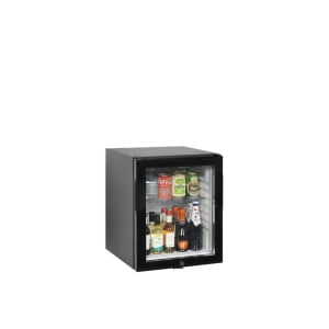 Mini Frigo de Bar à Porte Vitrée Noir - 24 L