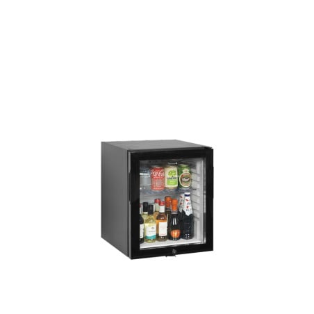 Mini Frigo de Bar à Porte Vitrée Noir - 24 L