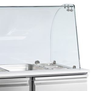 Saladette Réfrigérée GN 1/1 en Inox - 2 Portes - 240 L