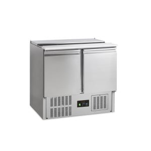 Saladette Réfrigérée GN 1/1 en Inox - 2 Portes - 225 L