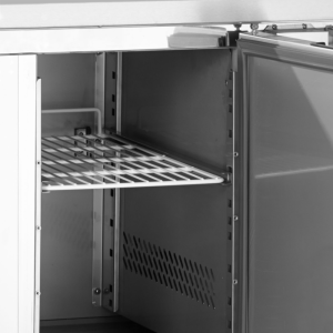 Saladette Réfrigérée GN 1/1 en Inox - 2 Portes - 225 L