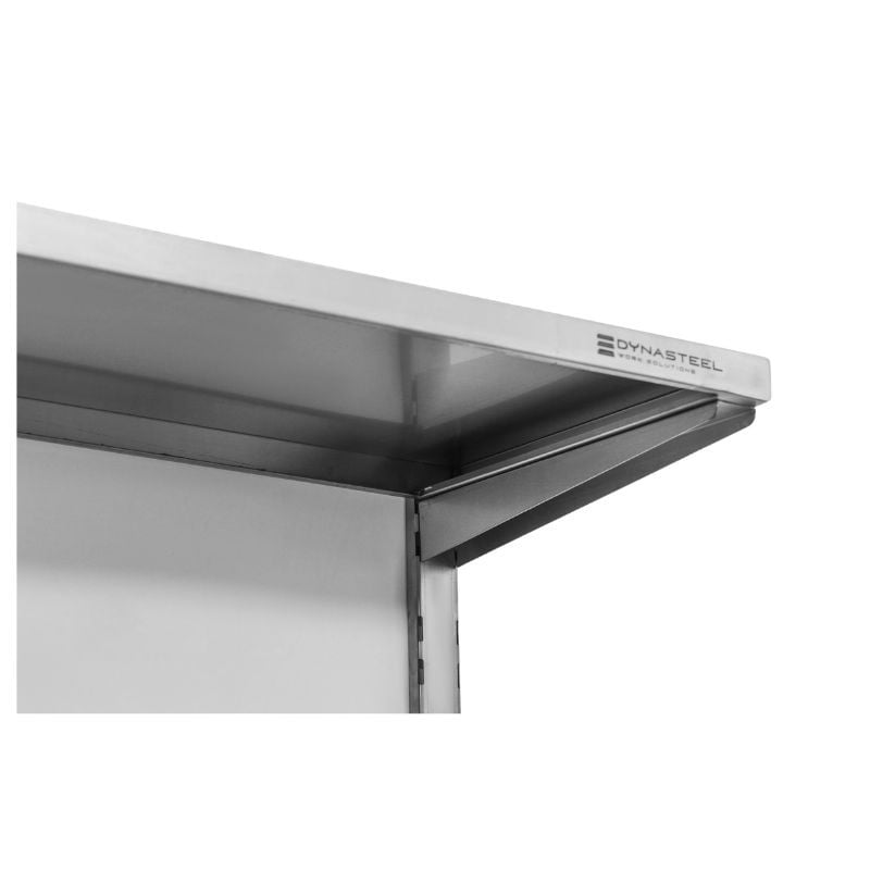 Etagère Murale en Inox sur Crémaillères 2 Niveaux  - L 1000 x P 400 mm — vue 4