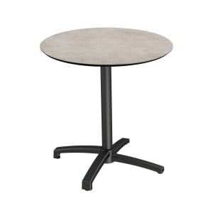 Table de Bistrot X Cross avec Piètement Noir Moonstone - Ø 70 cm