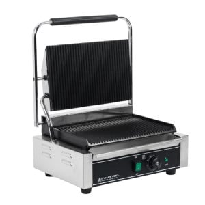 Grill Panini Grande Surface de Chauffe Rainurée