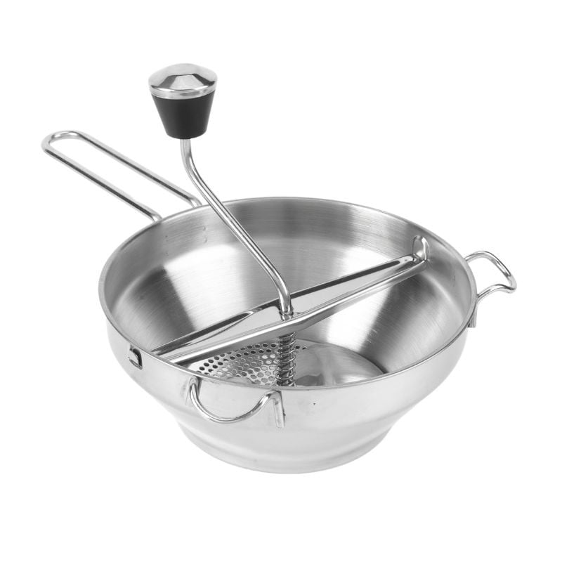 Weis Mini Moulin à Légumes 13 Cm - Moulin Manuel Compact Pour Purées, Sauces Et Compotes
