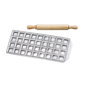 Moule 36 Raviolis 3,4 x 3,4 cm et Rouleau