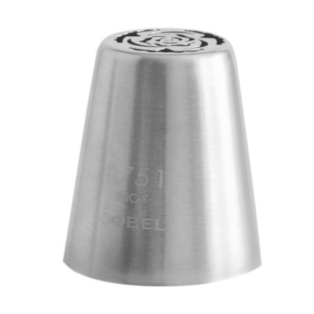 Douille Sultane De Buyer - Cône Rasant 3 Cm - Inox Sans Soudure, Parfaite Pour Décoration Et Garniture - Compatible Poches à Pâtisserie