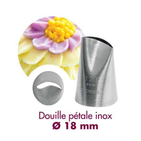 Douille Pétale Inox Ø 18 mm Gobel - Accessoire Pâtisserie - Fourniresto
