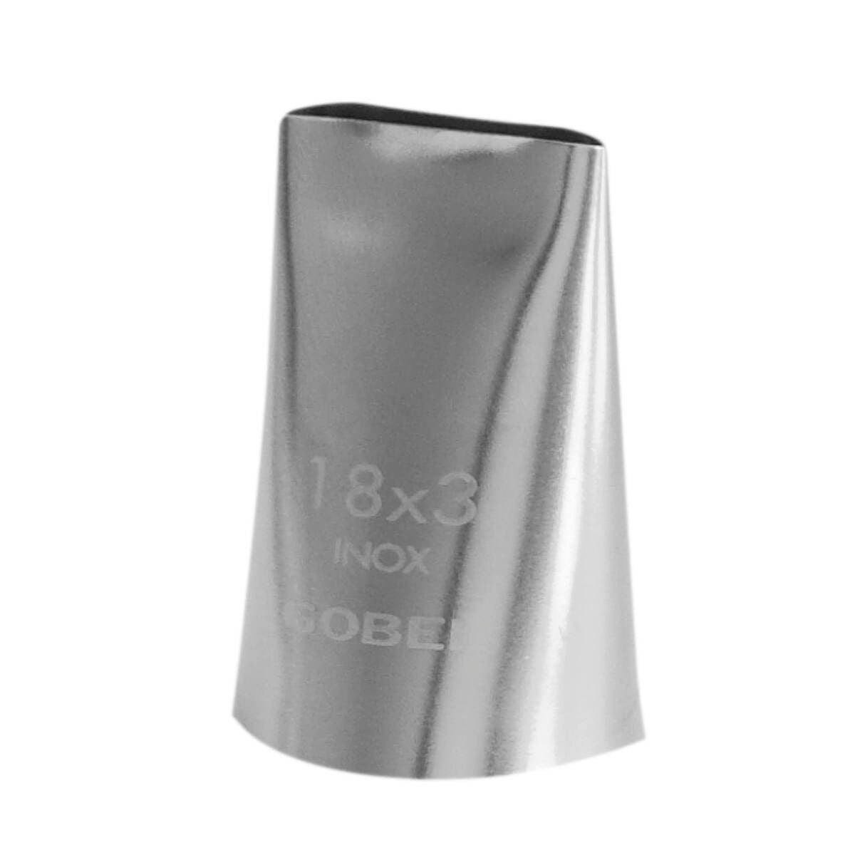 Douille à Ruban Inox De Buyer 15x2mm - Poche Pâtissière Décoration Glaçage