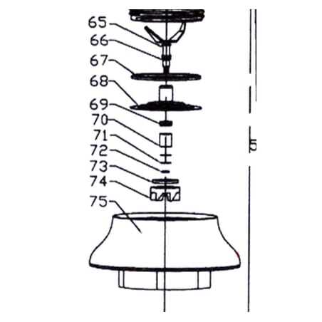 Pièce détachée N° 65-74 - Centrifugeuse Bartscher - 1