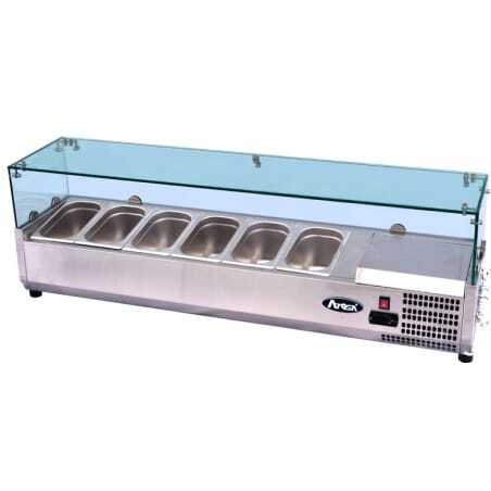 Saladette vitrée à poser pour bac GN1/3 FourniResto - 1 Saladette vitrée à poser pour bac GN1/3 FourniResto - 1
