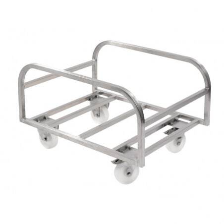 Chariot Inox Bac Profond 100L Gilac - 1 Chariot Inox Bac Profond 100L Gilac - 1