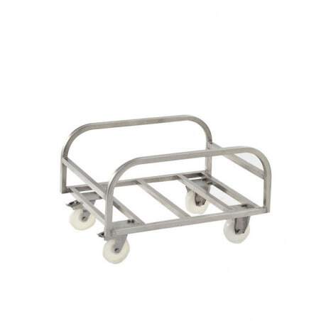 Chariot Inox Bac Profond 170L Gilac - 1 Chariot Inox Bac Profond 170L Gilac - 1