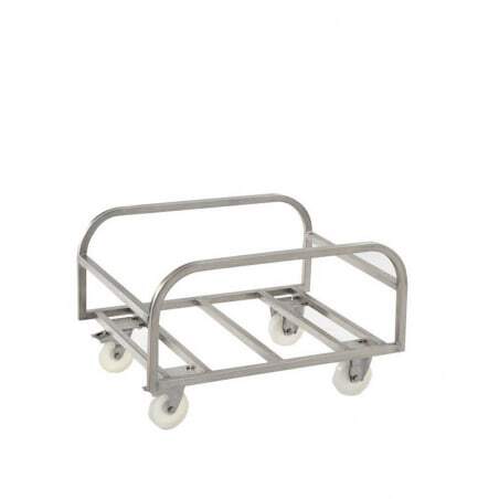 Chariot Inox Bac Profond 220L Gilac - 1 Chariot Inox Bac Profond 220L Gilac - 1