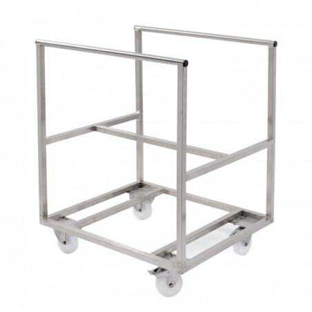 Chariot Inox Patiere 220L Gilac - 1 Chariot Inox Patiere 220L Gilac - 1