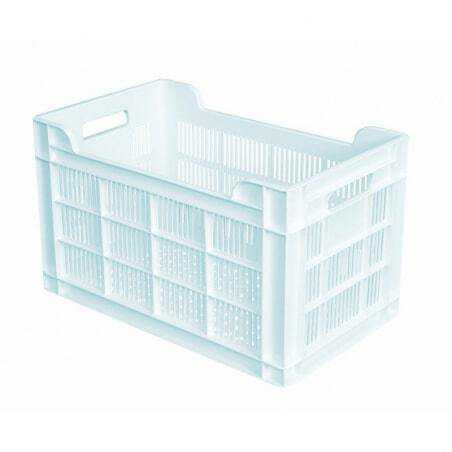 Caisse 500 X 300 Ajouree 32L Blanc Gilac - 1 Caisse 500 X 300 Ajouree 32L Blanc Gilac - 1