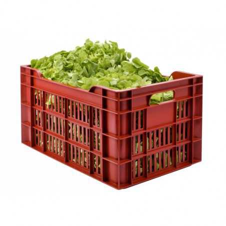 Caisse 550 X 360 Ajouree 45L Brique Gilac - 1 Caisse 550 X 360 Ajouree 45L Brique Gilac - 1