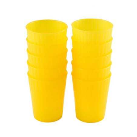Gobelets 22Cl Jaune Lot De 10 Gilac - 1 Gobelets 22Cl Jaune Lot De 10 Gilac - 1