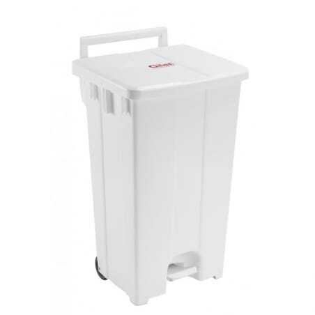 Container A Pedale 100L Couvercle Blanc Gilac - 1 Container A Pedale 100L Couvercle Blanc Gilac - 1