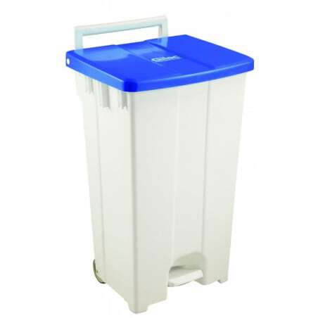 Container A Pedale 100L Couvercle Bleu Gilac - 1 Container A Pedale 100L Couvercle Bleu Gilac - 1