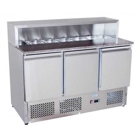 Meuble à Pizza - 3 Portes Toit Inox Atosa - 1 Meuble à Pizza - 3 Portes Toit Inox Atosa - 1