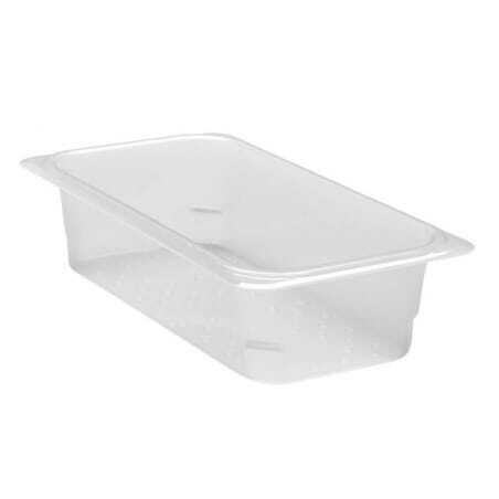 Bac GN perforé en polypropylène GN 1/3 ou 1/6 - Lot de 6 Cambro - 1 Bac GN perforé en polypropylène GN 1/3 ou 1/6 - Lot de 6 Cambro - 1
