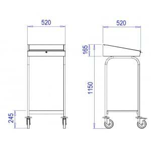 Pupitre Sur Piétement à Roulettes SOFINOR - 2