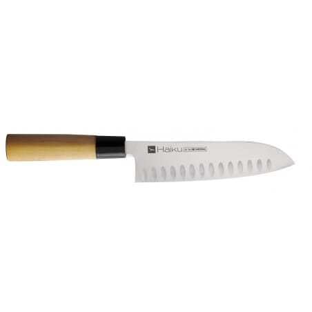 Couteau santoku alvéolé Haiku lame 17 cm Chroma - 1 Couteau santoku alvéolé Haiku lame 17 cm Chroma - 1