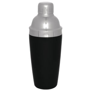Shaker à Cocktail 3 Pièces Noir - 700 ml