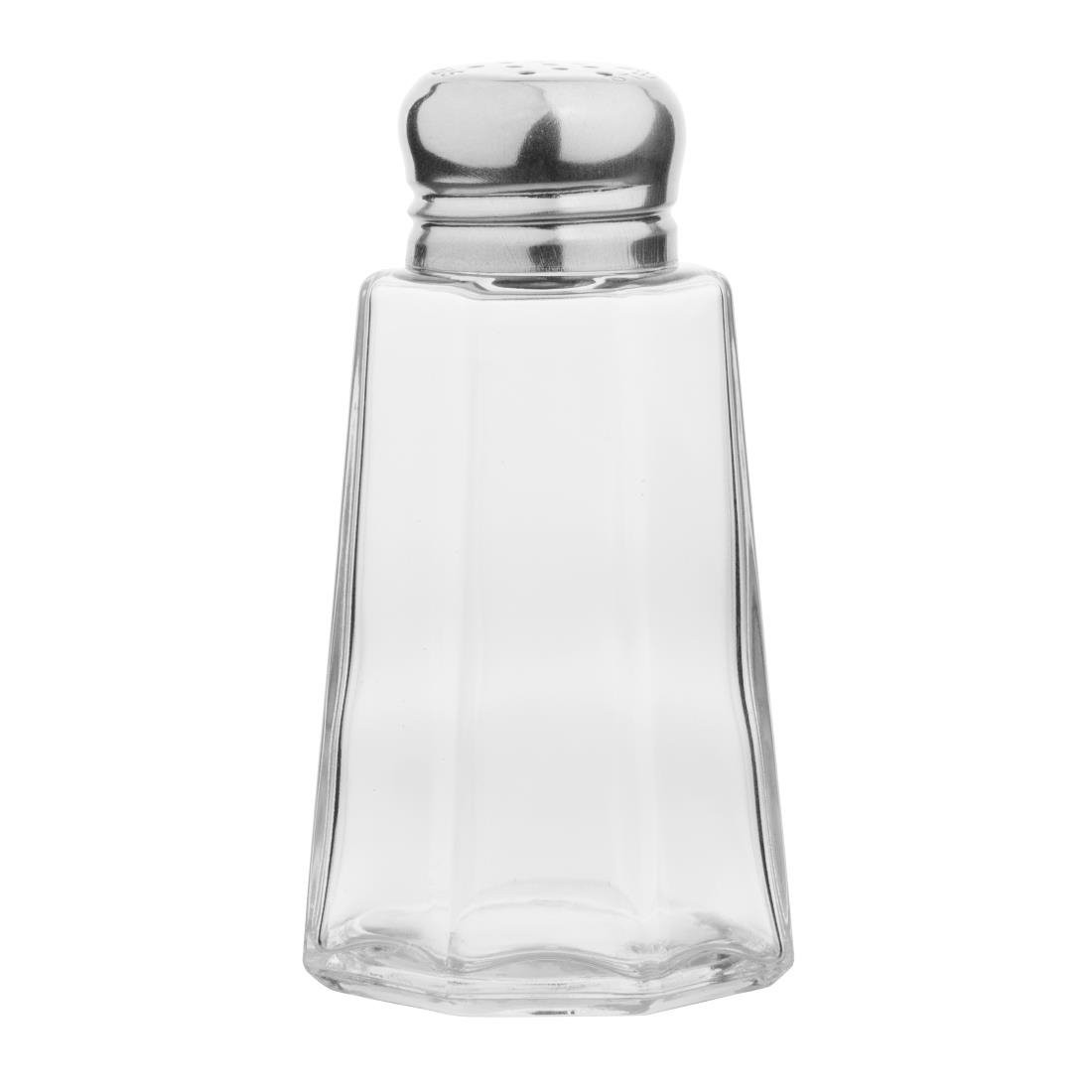 Lot De 3 Salières & Poivrières Avec Support - Verre Et Métal - Design Élégant - Pratique Pour Table Ou Cuisine