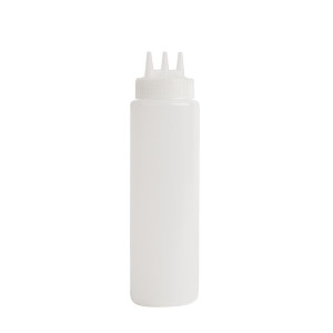 Bouteille Souple Transparente 3 Embouts - 681 ml