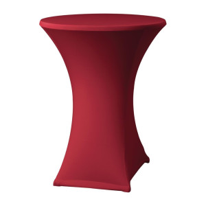 Housse de Table Extensible Samba Bordeaux pour Table avec Pieds Croisés