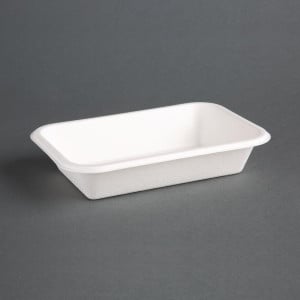 Barquettes en Bagasse Compostables 180mm - Lot de 50