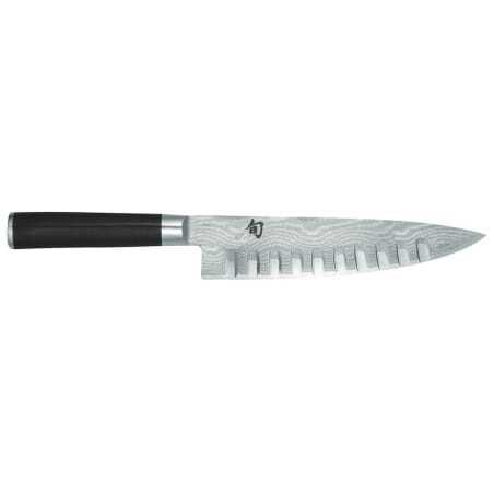 Couteau de Chef Lame Alvéolée Damas Shun 20 cm KAI - 1 Couteau de Chef Lame Alvéolée Damas Shun 20 cm KAI - 1