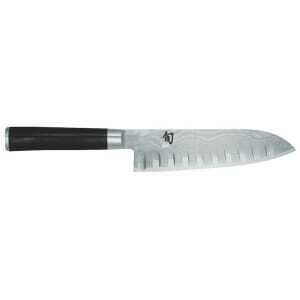 Couteau Santoku Lame Alvéolée Damas Shun 18 cm KAI - 1