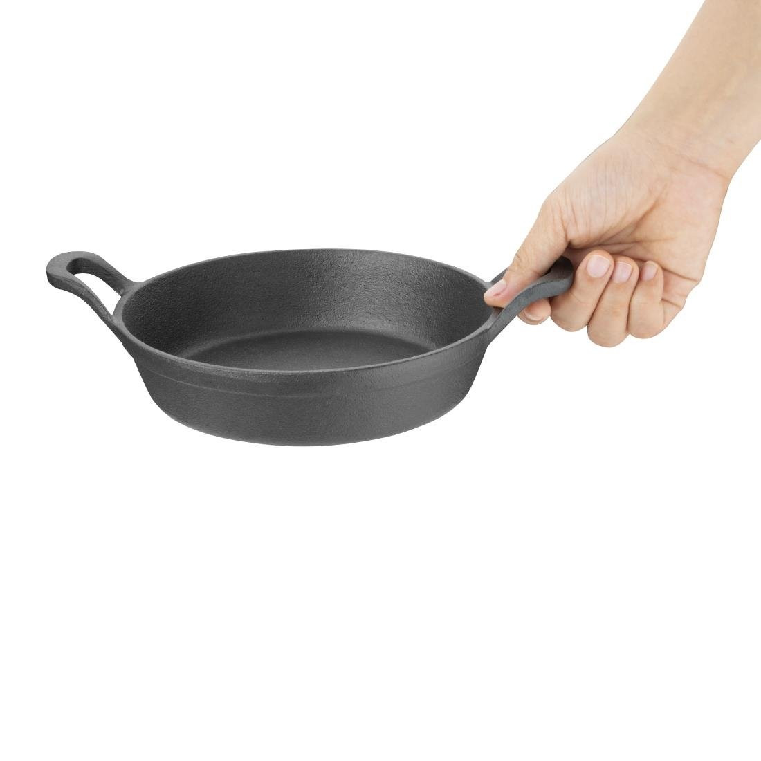 Acheter Olympia Plat En Fonte Rond à Oreilles, 760 Ml, Taille : 18 Dia Cm Noir Brillant Antiadhesif Une Fois Assaisonne Service Du Four La Table Base Bois Gj555 Vendu Separement Gj554 887376254