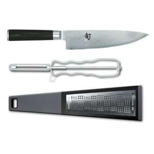 Coffret Ensemble Shun - Chef 20cm Râpe et Eplucheur KAI - 1