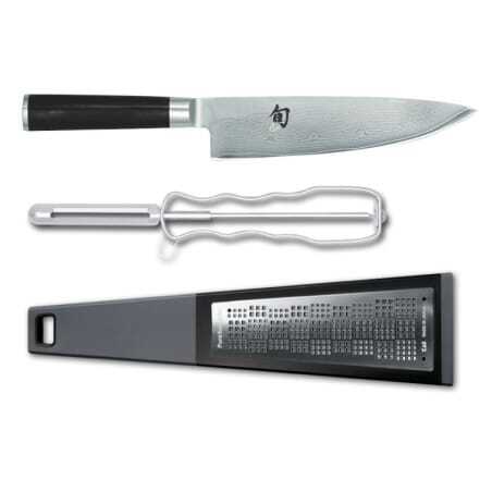 Coffret Ensemble Shun - Chef 20cm Râpe et Eplucheur KAI - 1 Coffret Ensemble Shun - Chef 20cm Râpe et Eplucheur KAI - 1