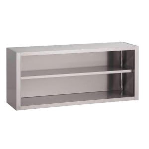 Placard Ouvert Mural en Inox - L 800 x P 400 mm