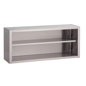Placard Ouvert Mural en Inox-L 1800 X P 400mm