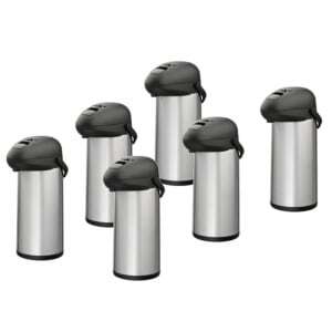 Lot de 6 Cafetières Thermos à Pompe 5 L Alpinox - 1