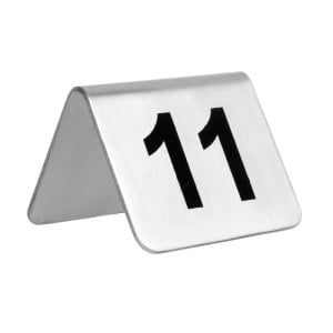 Numéros De Table en Acier Inoxydable 11 À 20