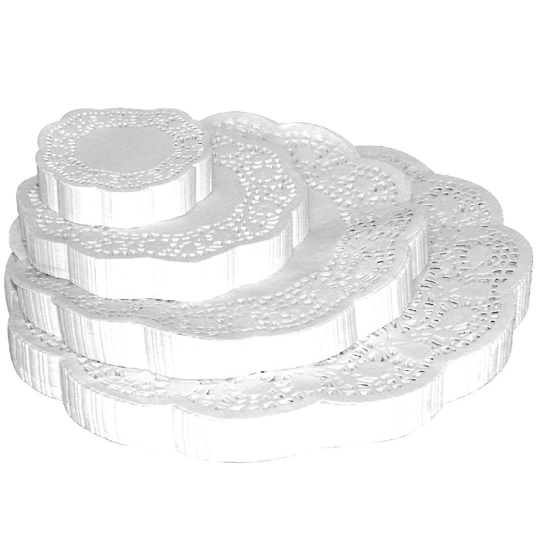 250 Napperons Ronds Blancs 24 Cm - Papier Qualité Alimentaire - Pour Service Gâteaux, Tartes - Décoration De Table