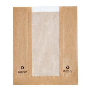 Sachets en Papier avec Fenêtre Glassine - Lot de 1000