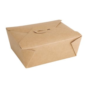 Boîtes Alimentaires en Carton Compostables 1200 ml - Lot de 200